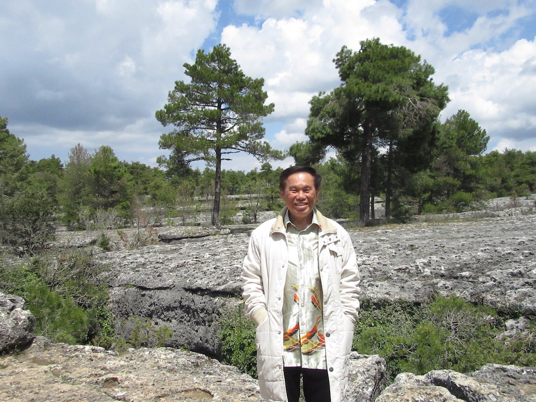 Grandmaster Wong at the Sea of Rocks