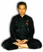 Half lotus poise for Zen sitting