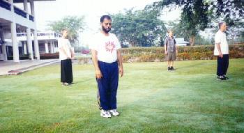 a chi kung session in Malaysia