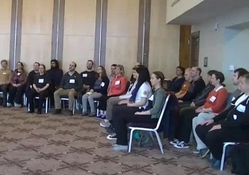 meditation sitting upright on a chair