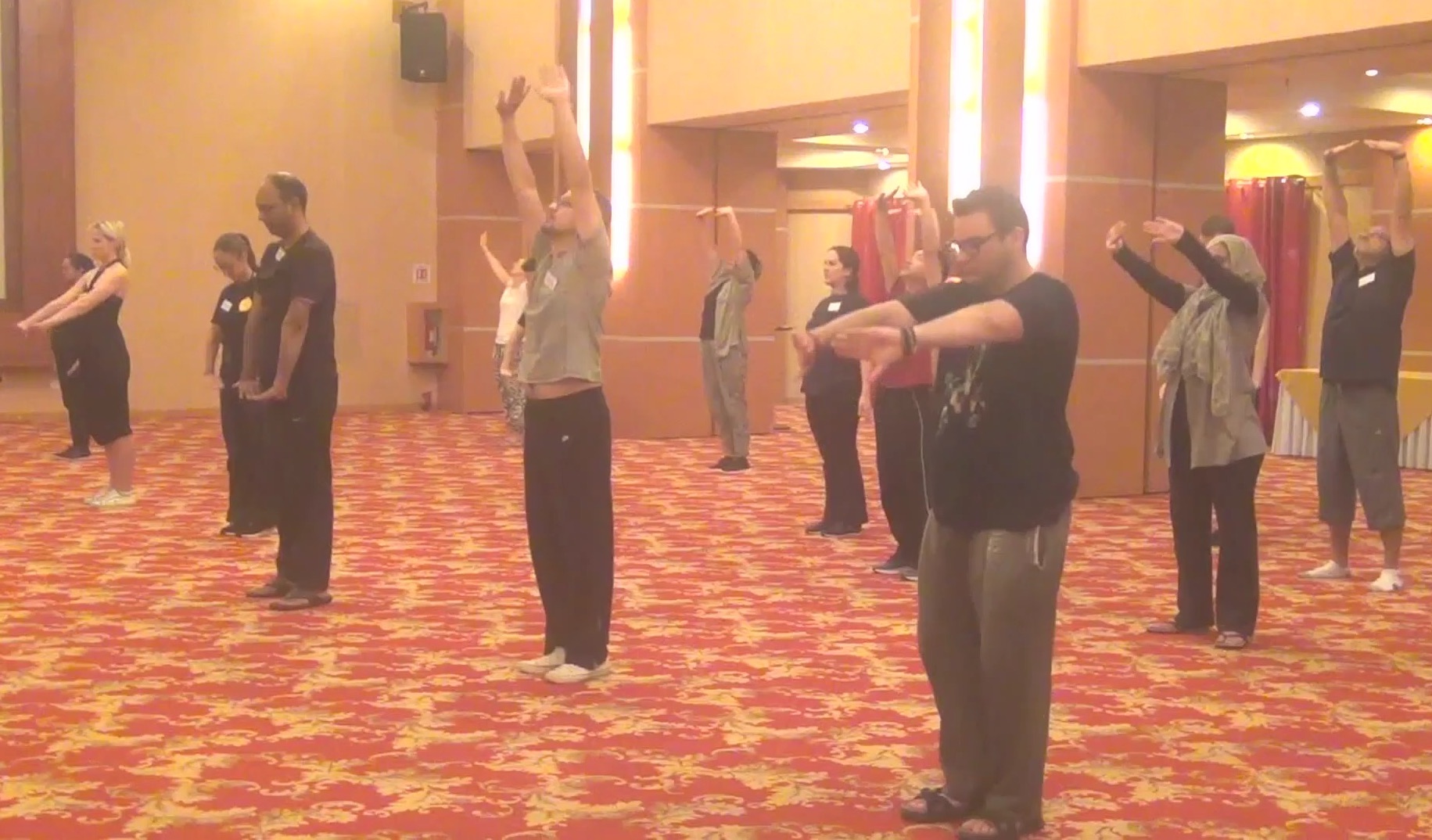 Practicing chi kung