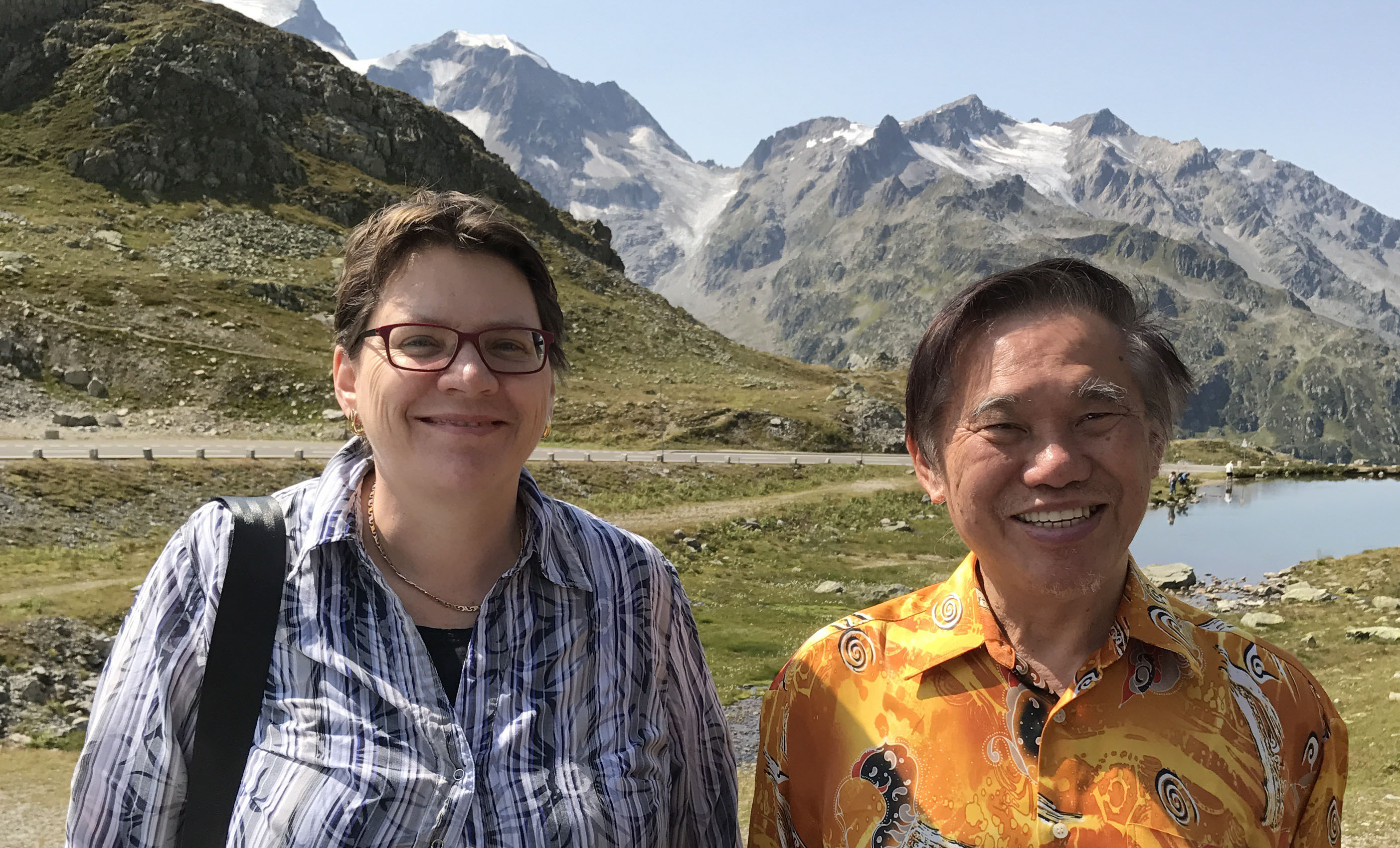 Sifu Andrea and Grandmaster Wong in Switzerland